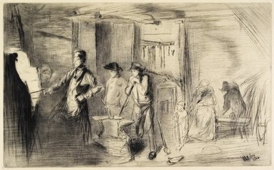 La fucina da Sedici incisioni di scene sul Tamigi e altri soggetti, 1861 da James Abbott McNeill Whistler